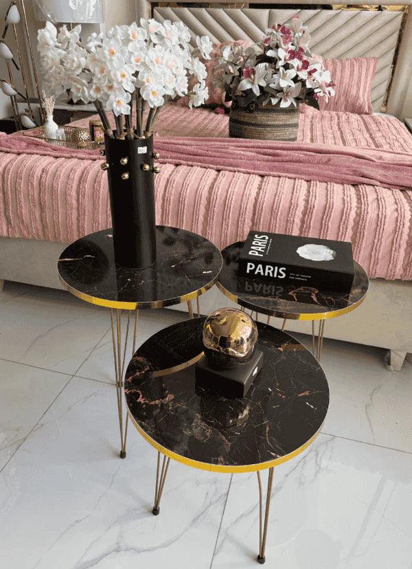 Coffee/Decor Table Set of 3 (UV Gloss Sheet)