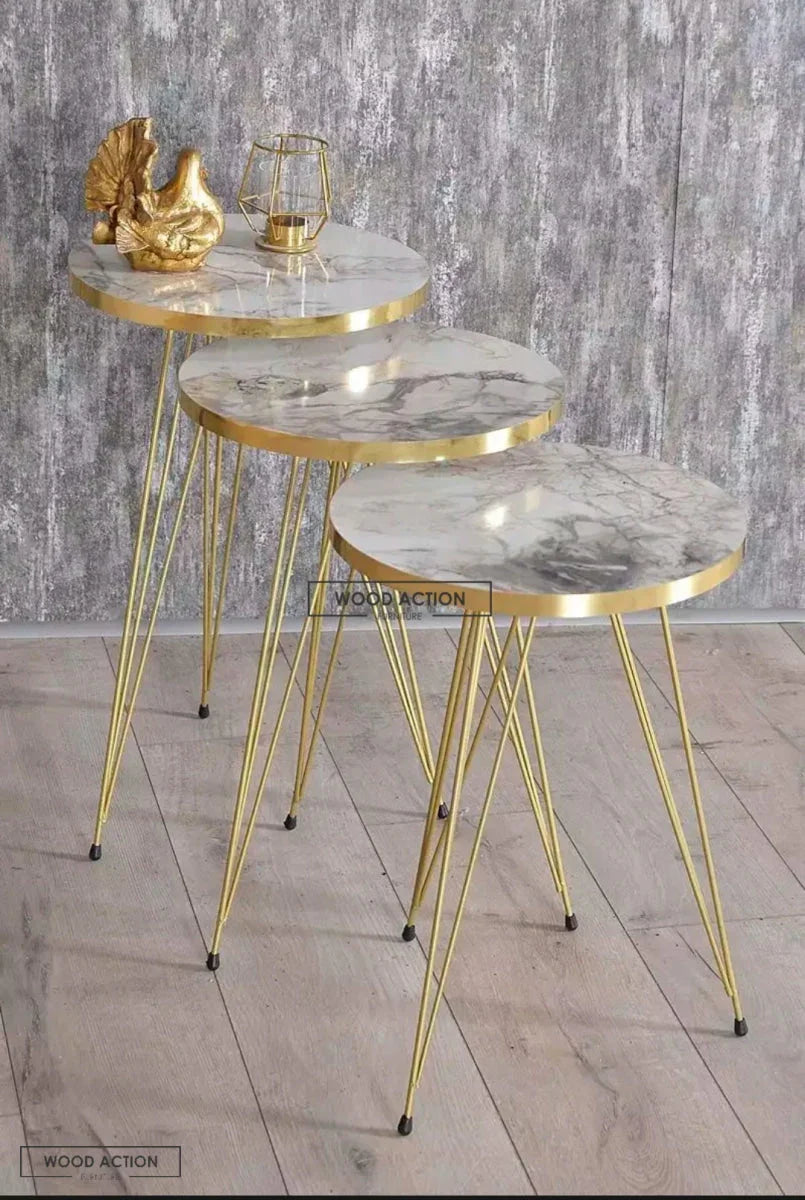 Coffee/Decor Table Set of 3 (UV Gloss Sheet)