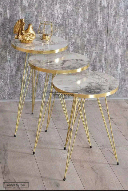 Coffee/Decor Table Set of 3 (UV Gloss Sheet)