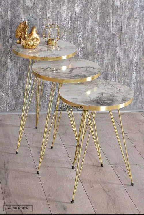 Coffee/Decor Table Set of 3 (UV Gloss Sheet)